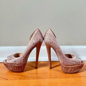 Baker’s Pink sequence high heels